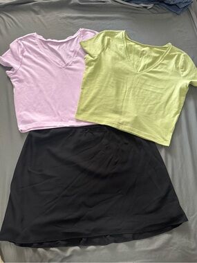 Wild Fable 3 Piece Fit- 2 Crop Tops + Skirt